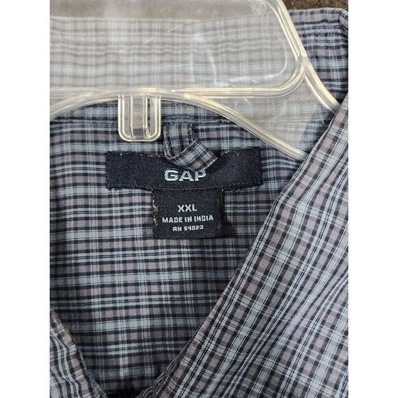 Gap XXL Button Down Blue Men's Long Sleeve Shirt - Picture 9 of 9